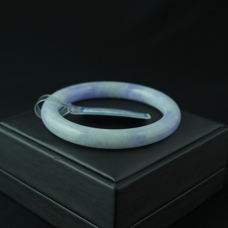 Vòng Cẩm Thạch Tím Tử La Lan bản tròn ni 53