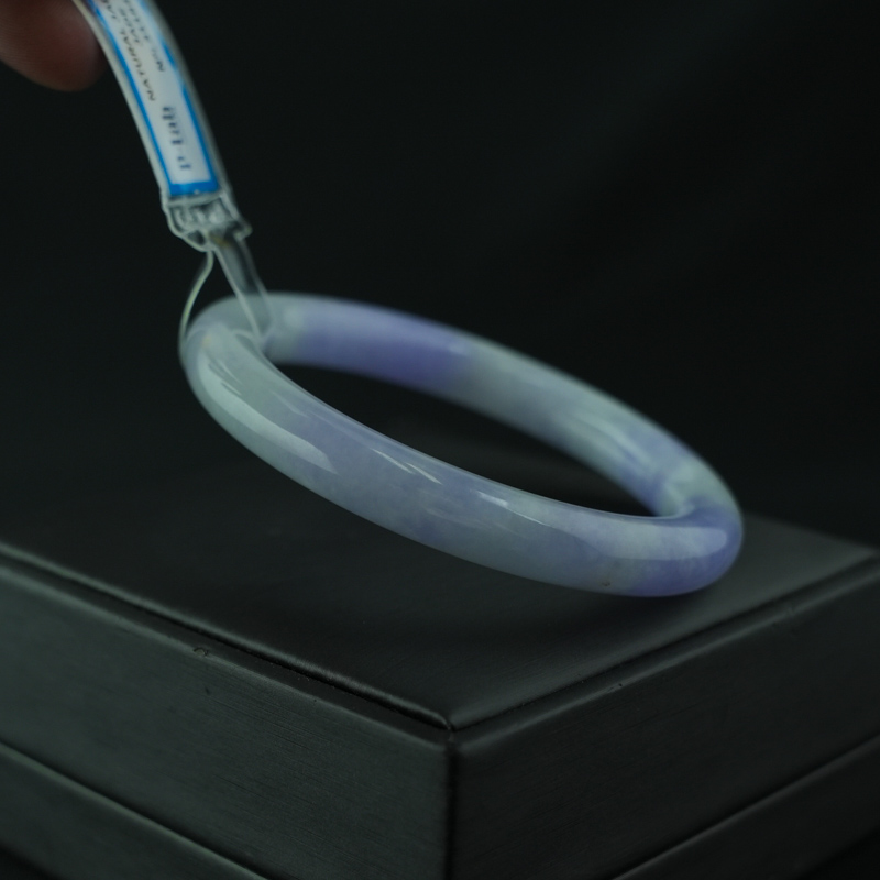 Vòng Cẩm Thạch Tím Tử La Lan bản tròn ni 53