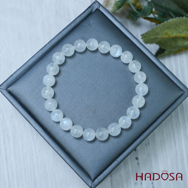 Vòng đá Mặt Trăng 8mm chuẩn 3A