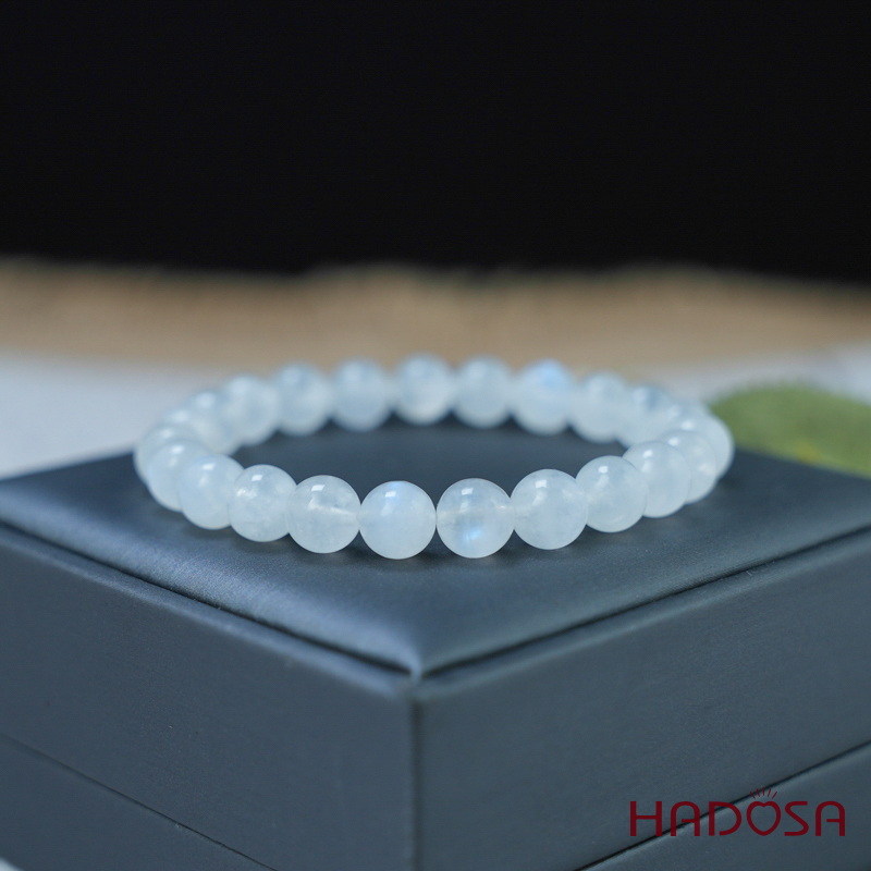 Vòng đá Mặt Trăng 8mm chuẩn 3A