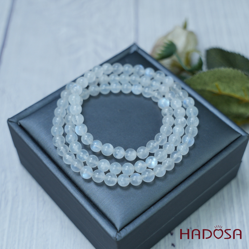 Vòng cuốn đá Mặt Trăng 06mm chuẩn 4A