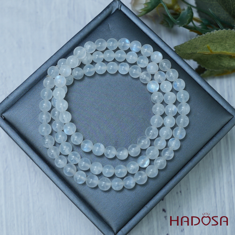 Vòng cuốn đá Mặt Trăng 06mm chuẩn 4A