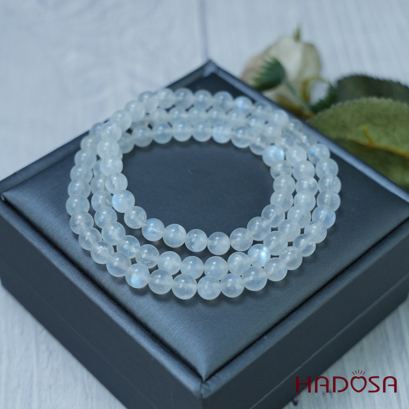 Vòng cuốn đá Mặt Trăng 06mm chuẩn 4A