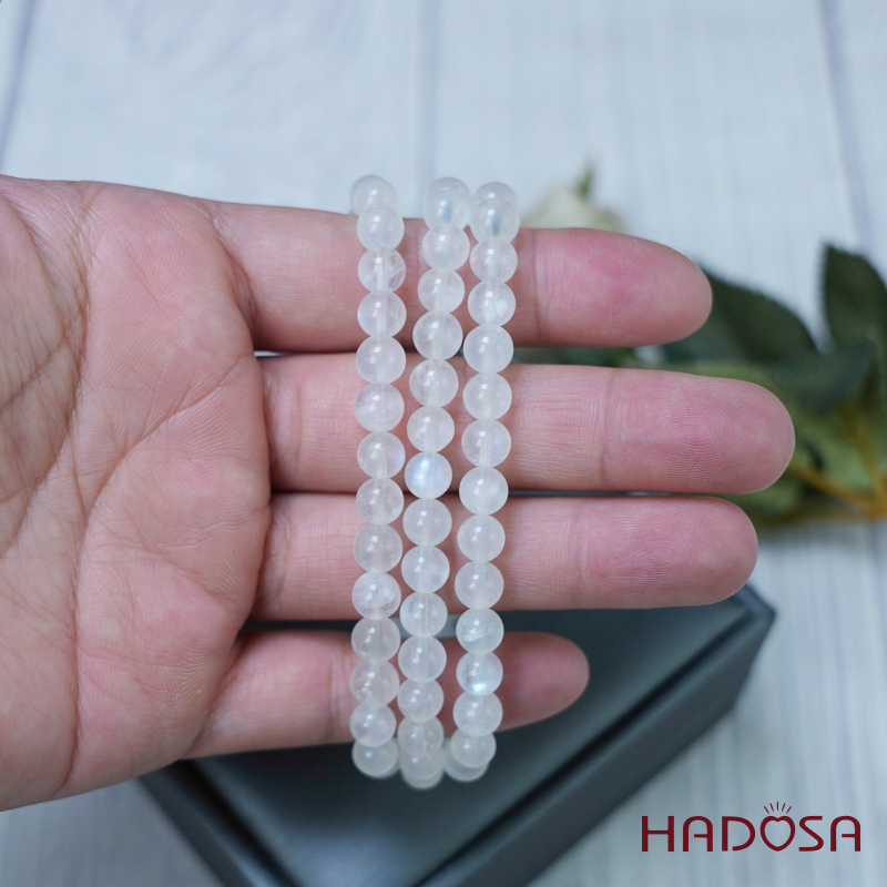 Vòng cuốn đá Mặt Trăng 06mm chuẩn 4A