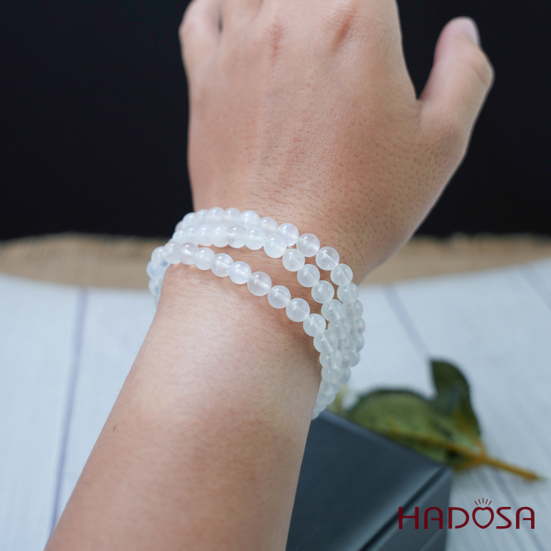 Vòng cuốn đá Mặt Trăng 06mm chuẩn 4A