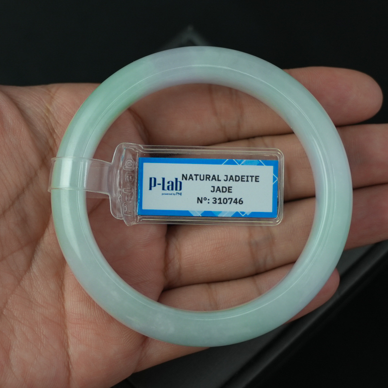 Vòng Cẩm Thạch Tím Tử La Lan Vân Lí bản hẹ ni 55