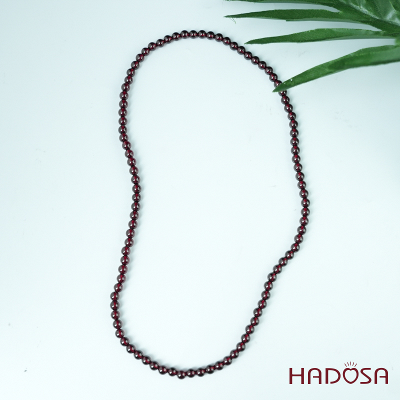 Vòng cuốn Garnet sao tím 5mm chuẩn 5A