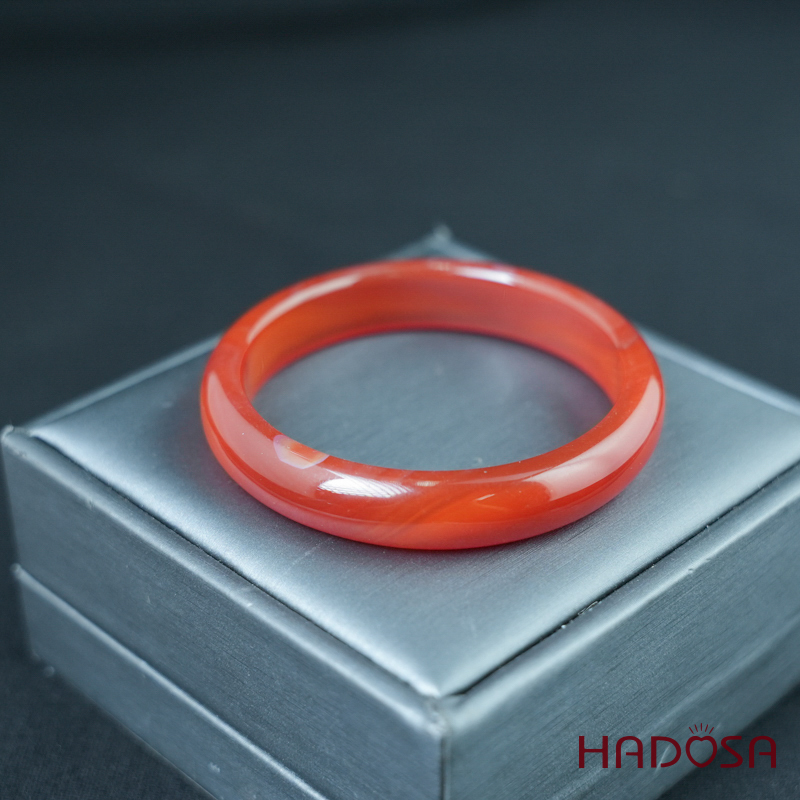 Vòng kiềng mã não đỏ cam ni 53