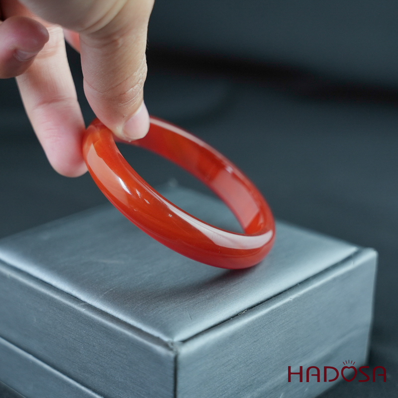 Vòng kiềng mã não đỏ cam ni 53