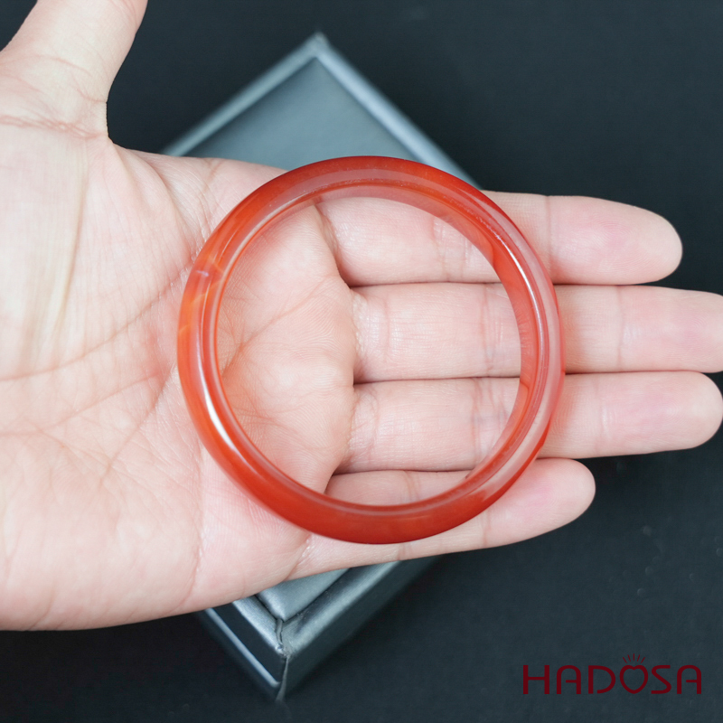 Vòng kiềng mã não đỏ cam ni 53