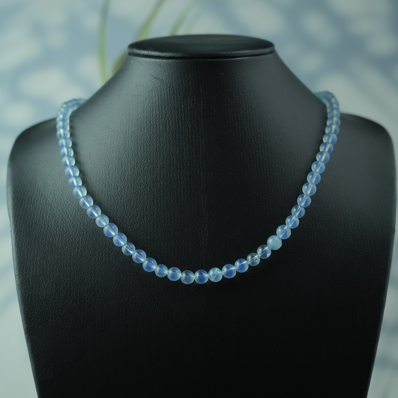 Vòng cuốn Aquamarine 6mm chuẩn 7A