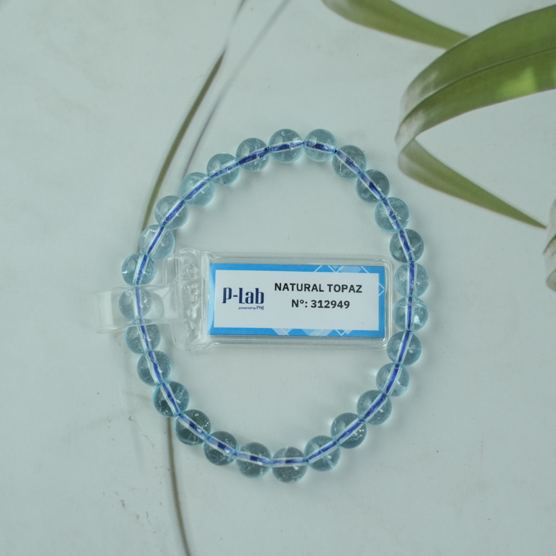 Vòng Topaz xanh 06mm 6A