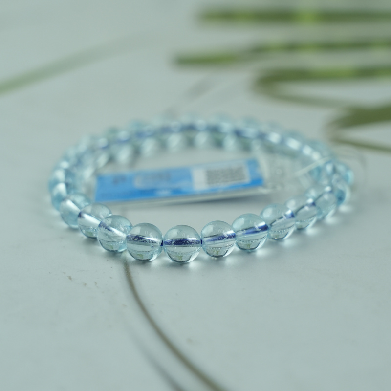 Vòng Topaz xanh 06mm 6A