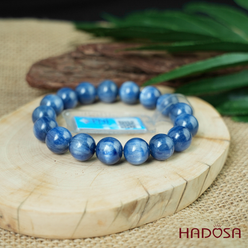 Vòng đá Kyanite 12mm chuẩn 5A