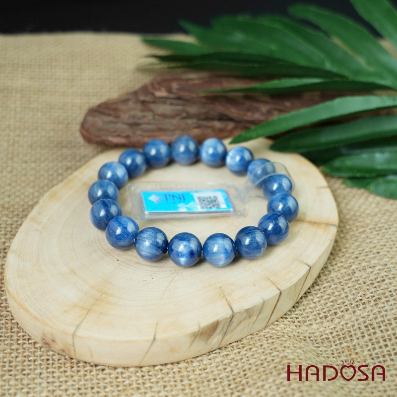 Vòng đá Kyanite 12mm chuẩn 5A