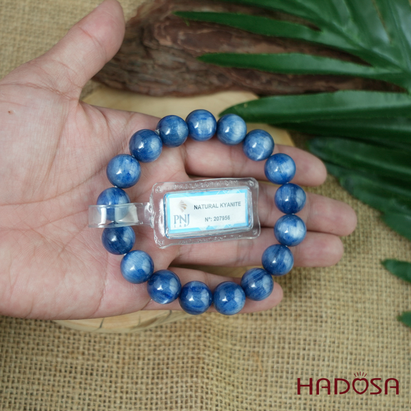 Vòng đá Kyanite 12mm chuẩn 5A