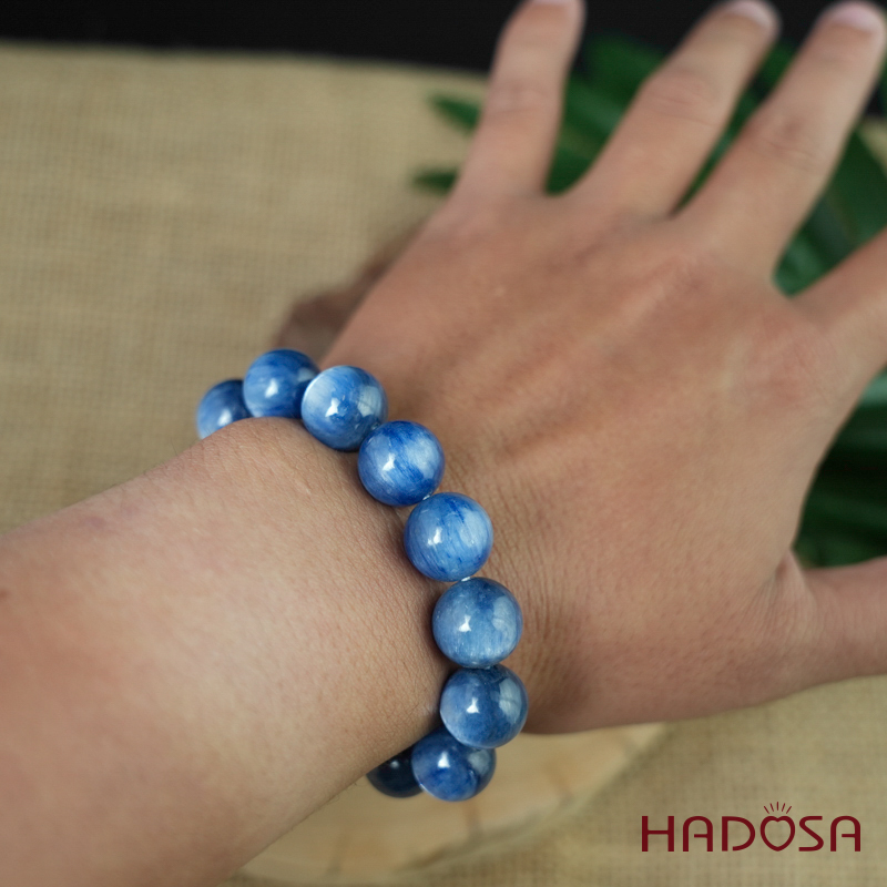 Vòng đá Kyanite 12mm chuẩn 5A