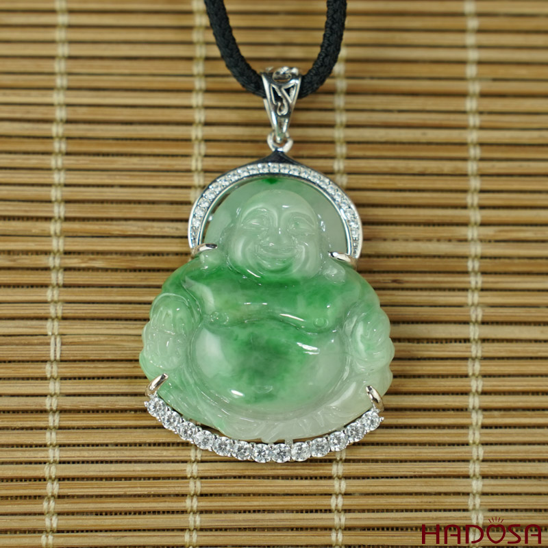 Khung bạc Phật Di Lặc 29mm