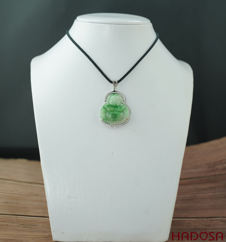 Khung bạc Phật Di Lặc 29mm