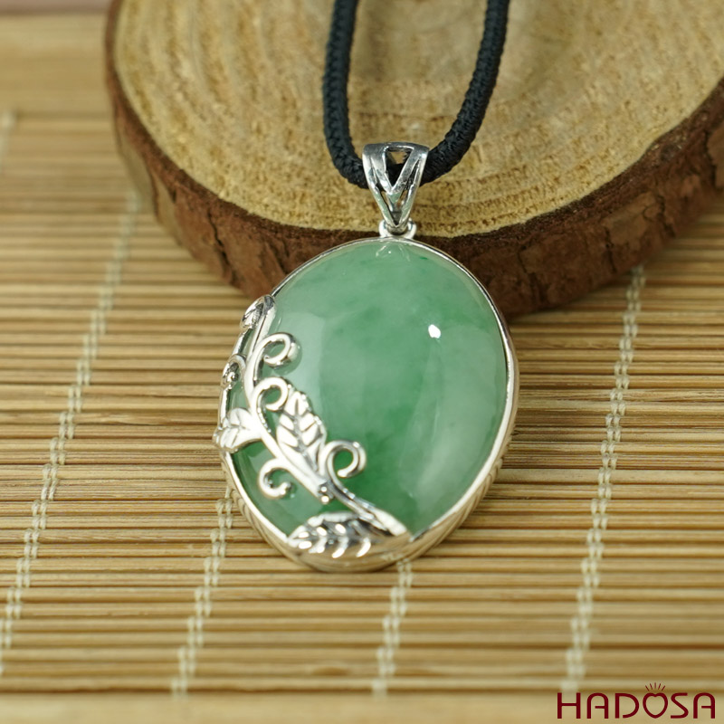 Mặt dây chuyền Cẩm Thạch oval 24x32mm