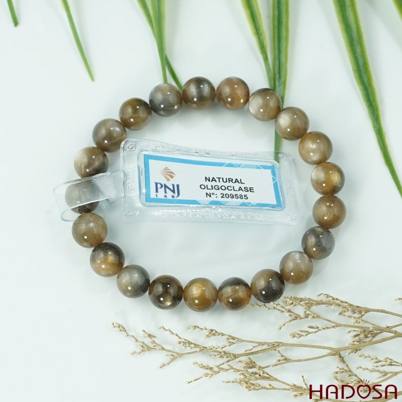 Vòng đá Oligoclase 8mm chuẩn 5A