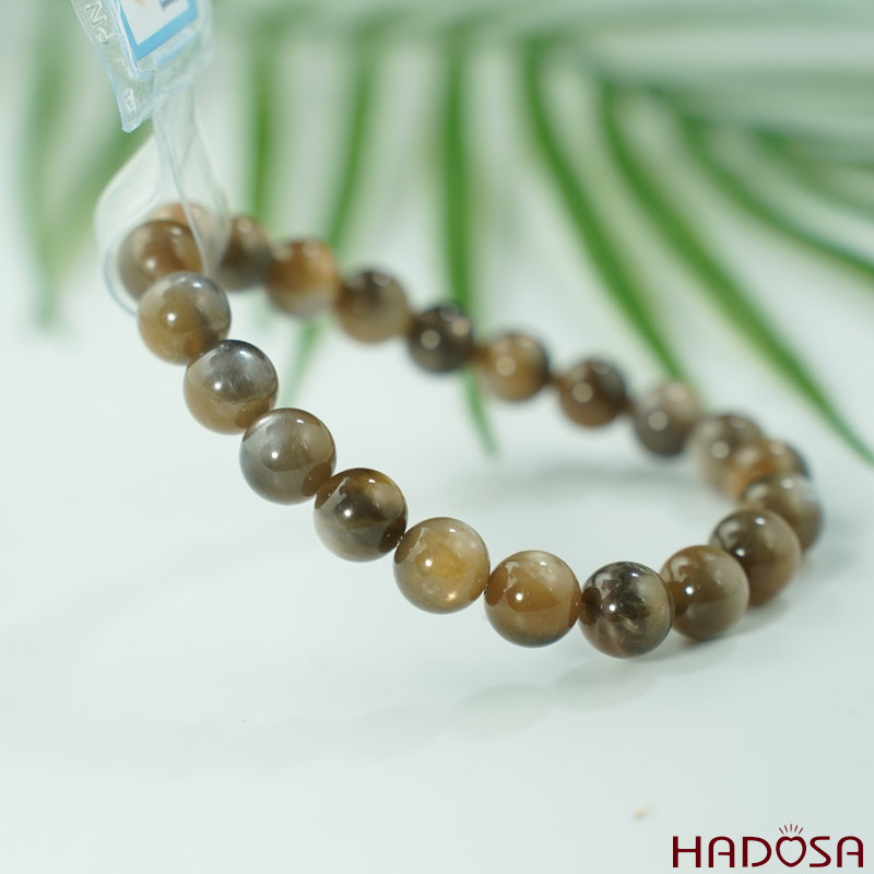 Vòng đá Oligoclase 8mm chuẩn 5A