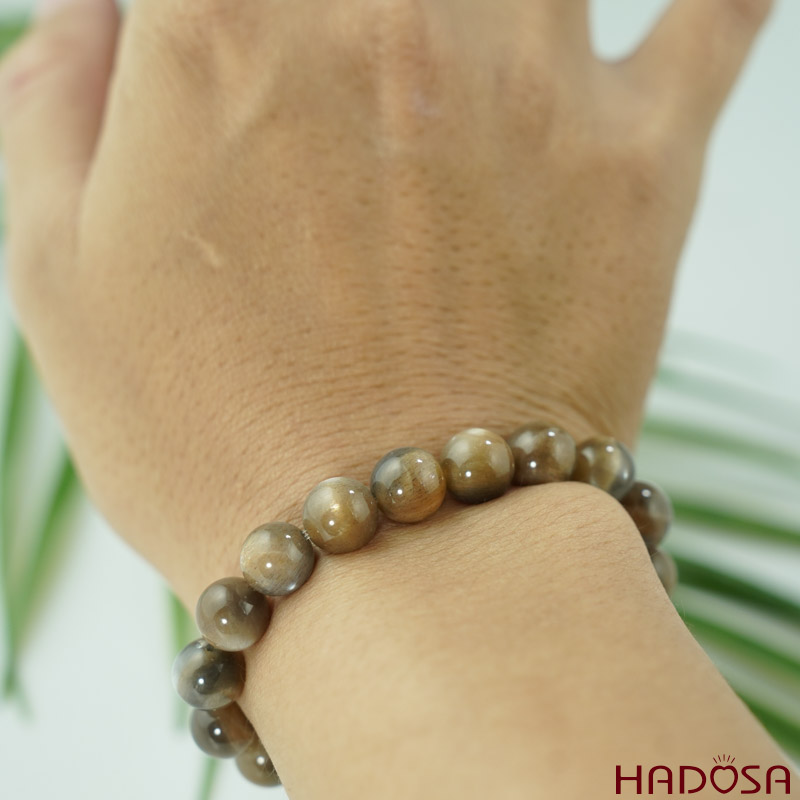 Vòng đá Oligoclase 8mm chuẩn 5A