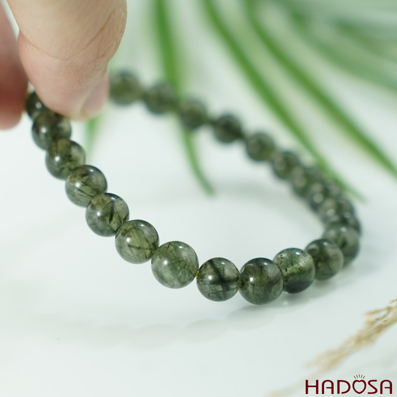 Thạch anh tóc xanh 7mm chuẩn 4A