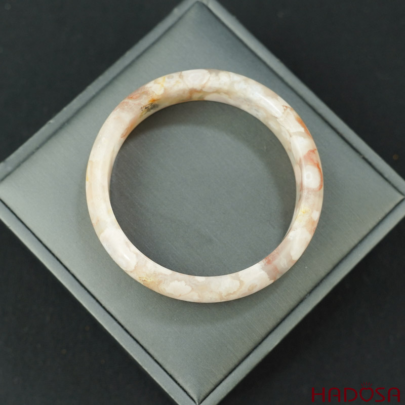 Vòng mã não Hoa anh đào ni 51mm