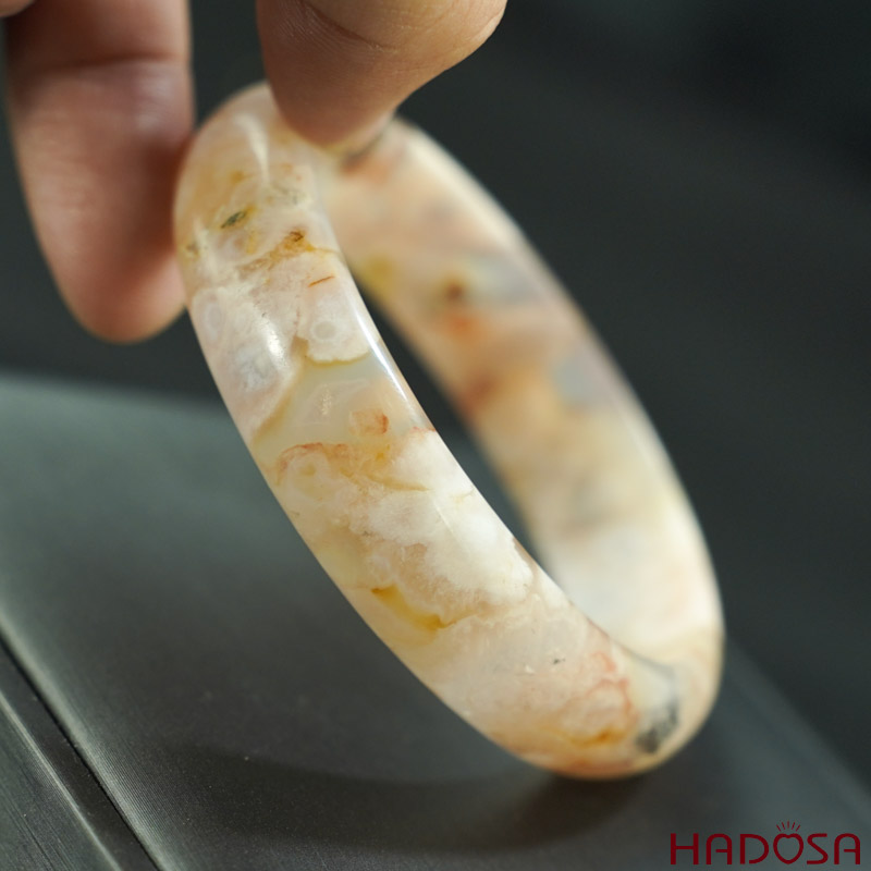 Vòng mã não Hoa anh đào ni 51mm