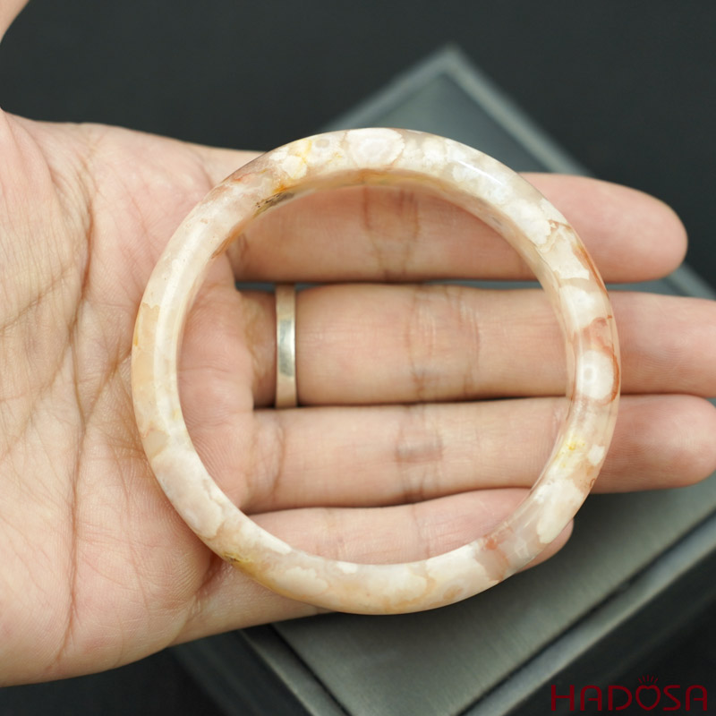 Vòng mã não Hoa anh đào ni 51mm