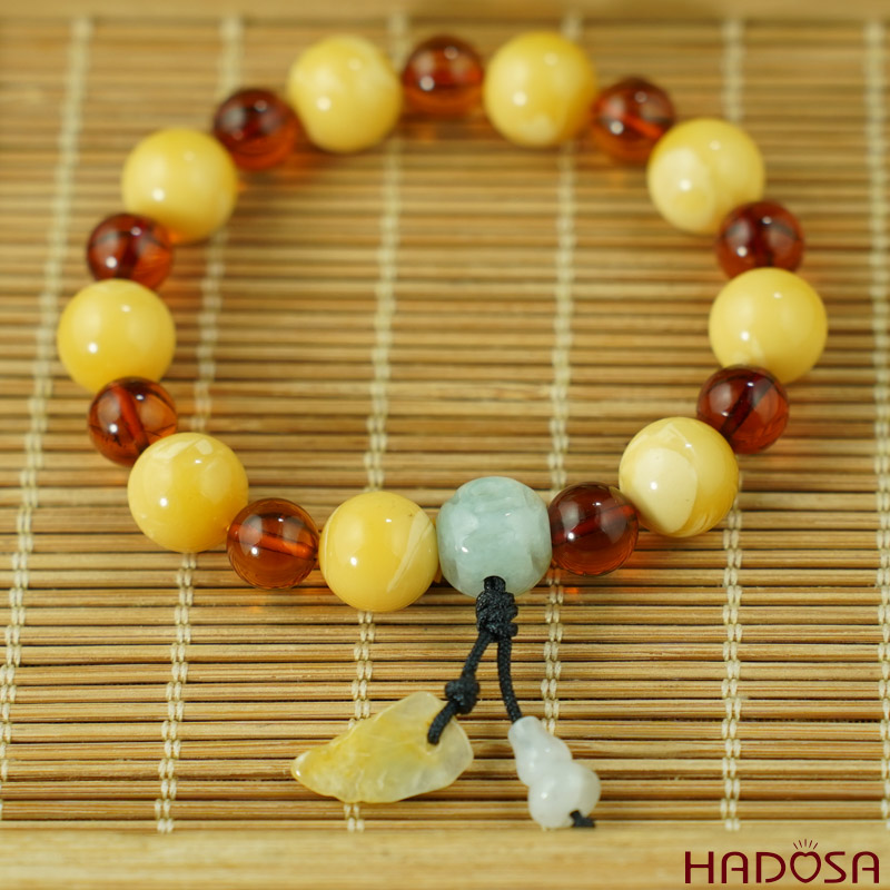 Vòng Hổ Phách Mật Lạp 10mm