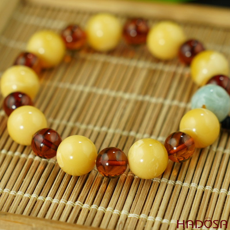 Vòng Hổ Phách Mật Lạp 10mm