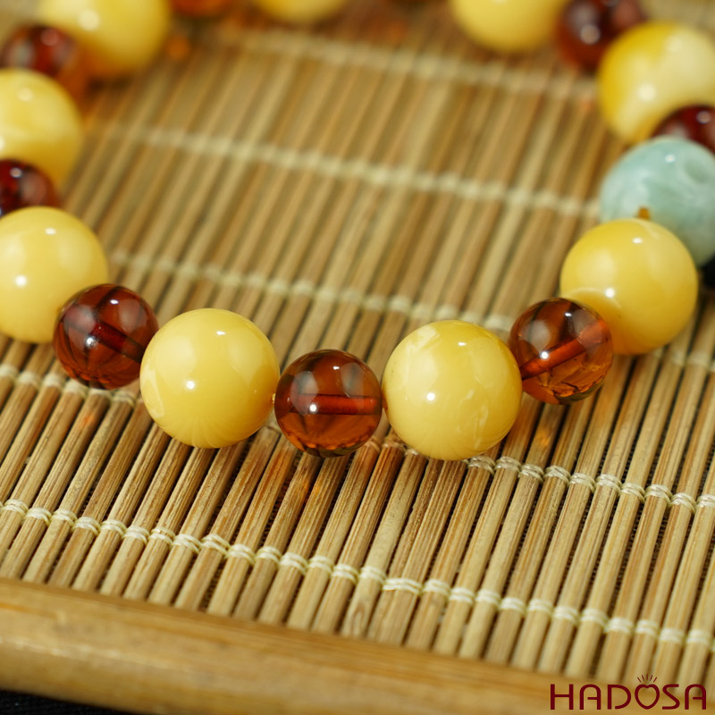 Vòng Hổ Phách Mật Lạp 10mm