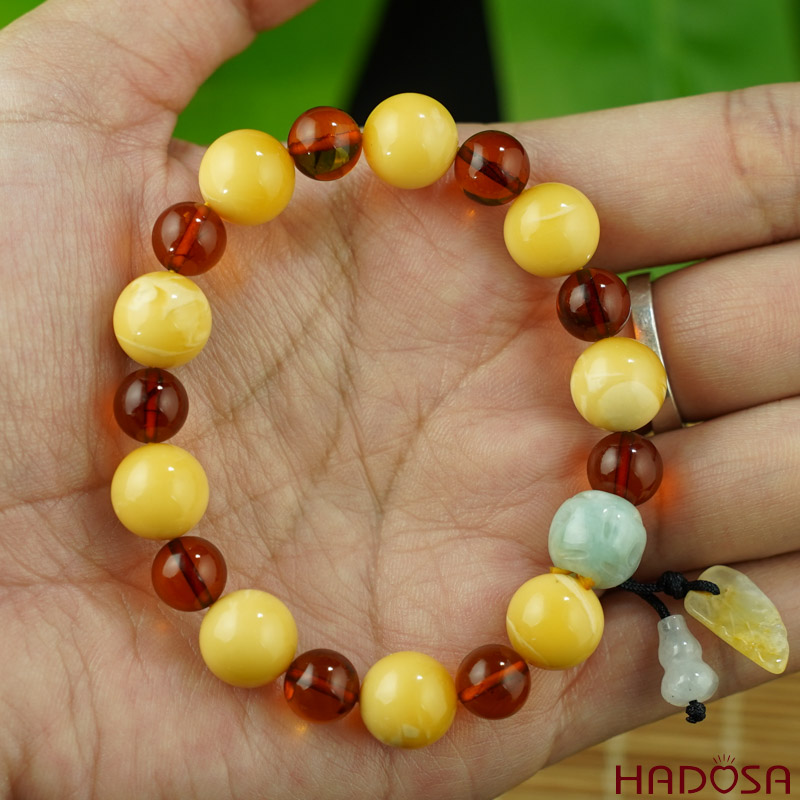 Vòng Hổ Phách Mật Lạp 10mm