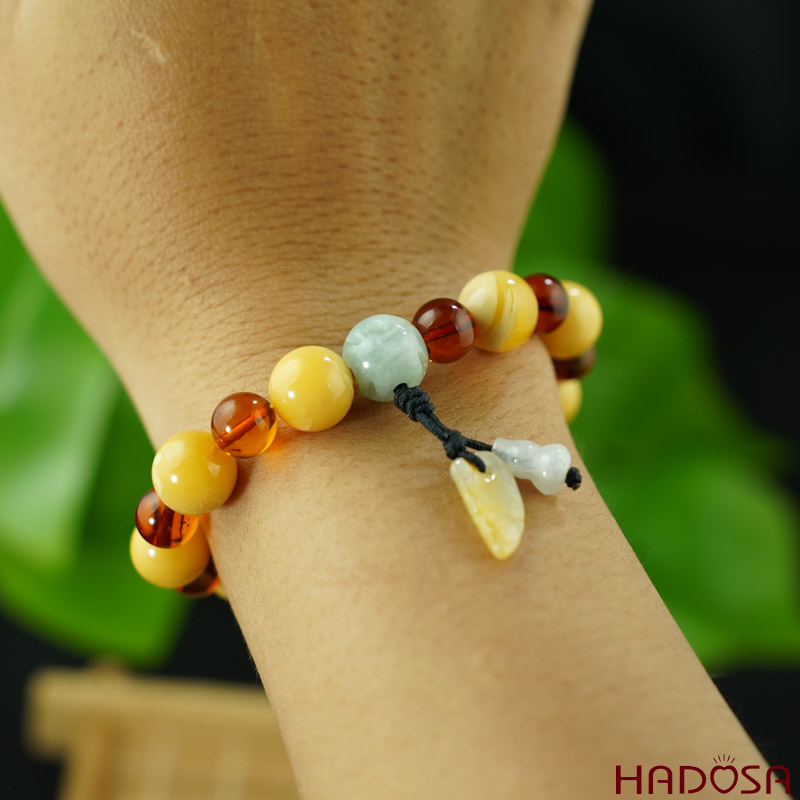 Vòng Hổ Phách Mật Lạp 10mm