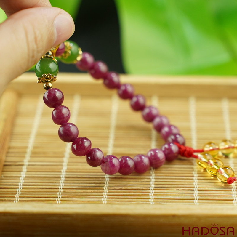 Vòng Ruby Hồng Ngọc đỏ 7mm