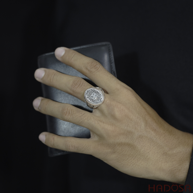 Nhẫn bạc Thái Chrome Hearts