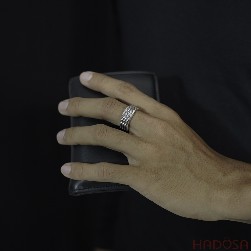 Nhẫn bạc Thái nam