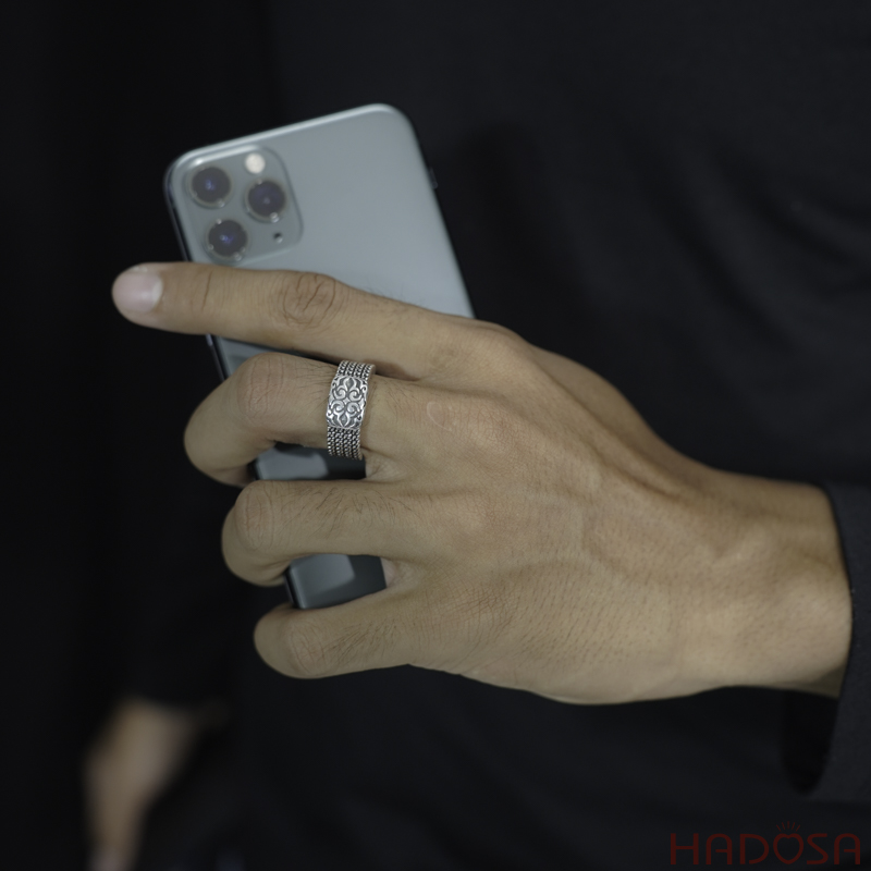 Nhẫn bạc Thái nam