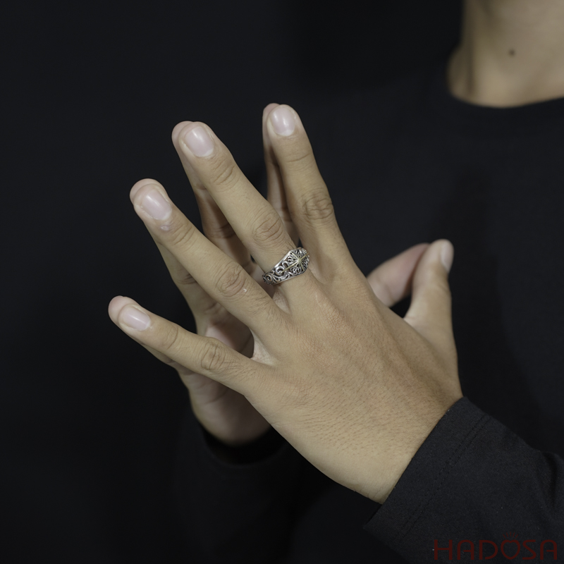 Nhẫn bạc Thái ngón trỏ