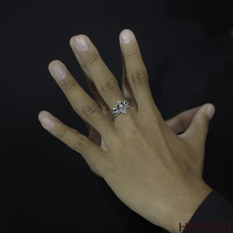 Nhẫn bạc Chrome Heart