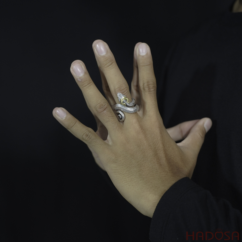 Nhẫn nam bạc Thái hình Rồng