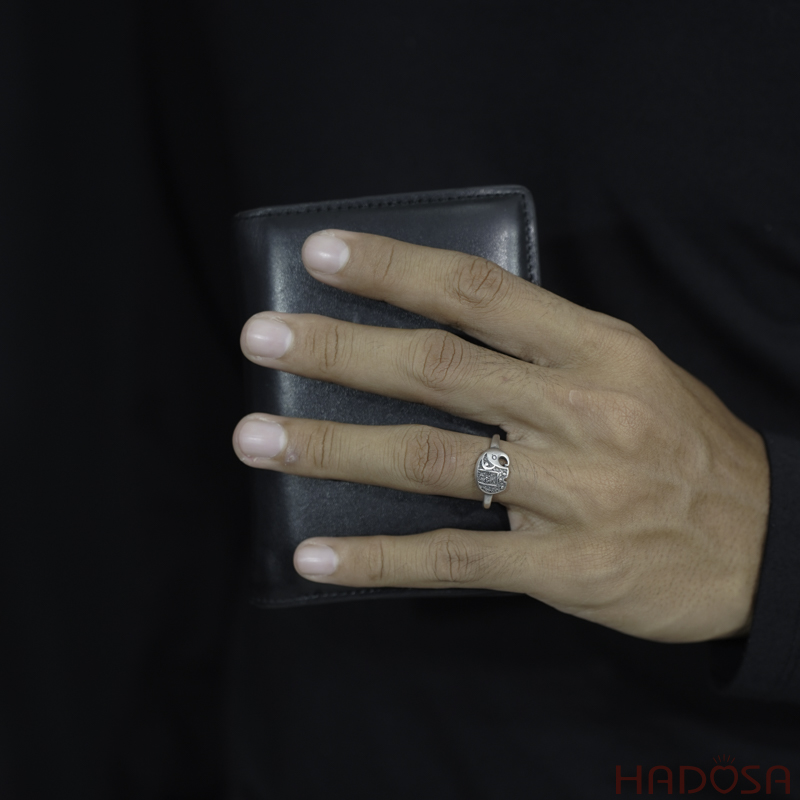 Nhẫn bạc Thái hình Voi