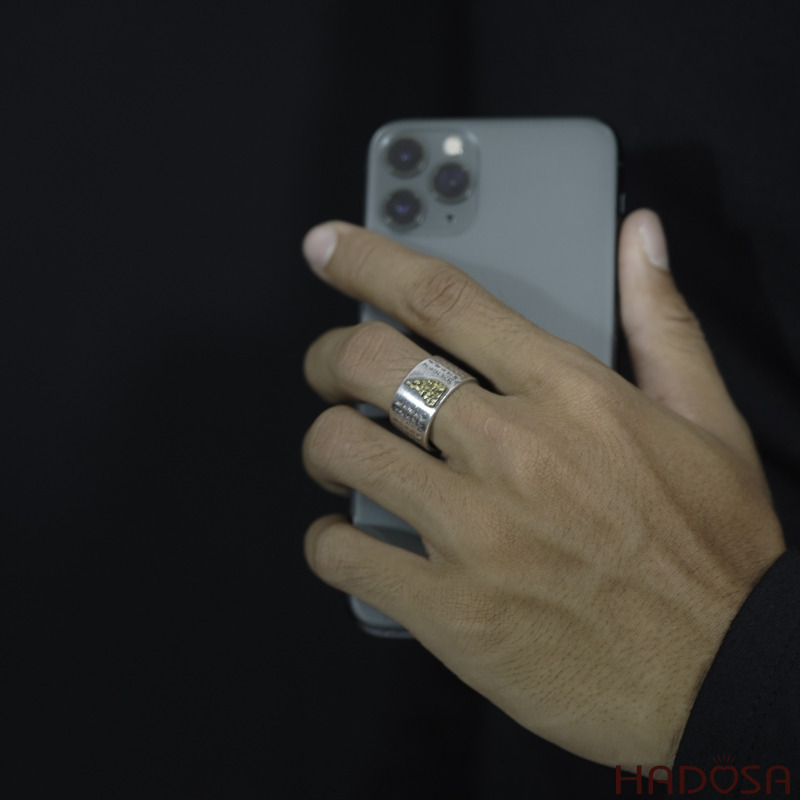 Nhẫn bạc Thái Phật bản mệnh Bất Động Minh Vương