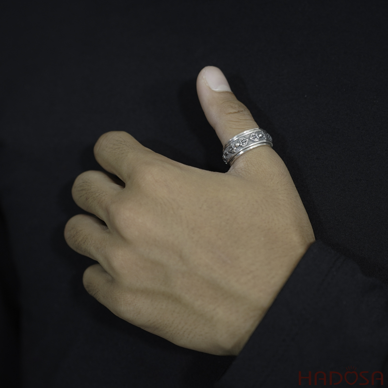 Mẫu nhẫn bạc nam Chùy Kim Cang