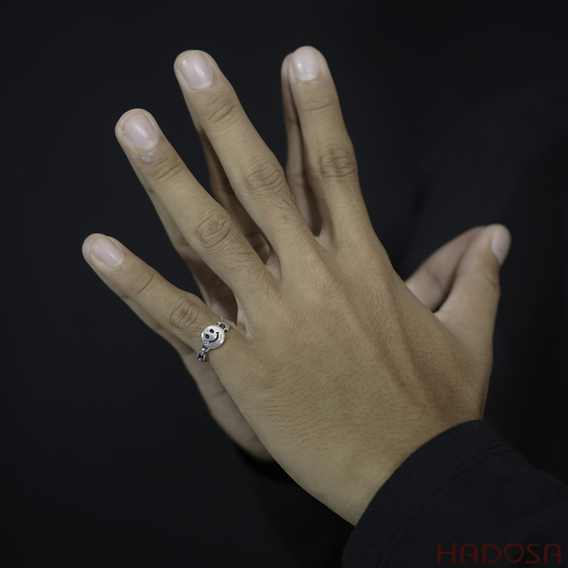 Nhẫn Bạc Thái Mặt Cười