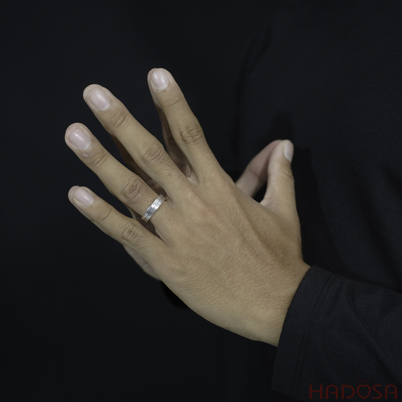 Nhẫn Bạc Thái Khắc Số La Mã