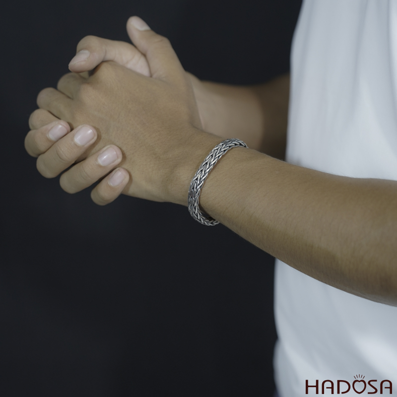 Lắc tay bạc nam đẹp