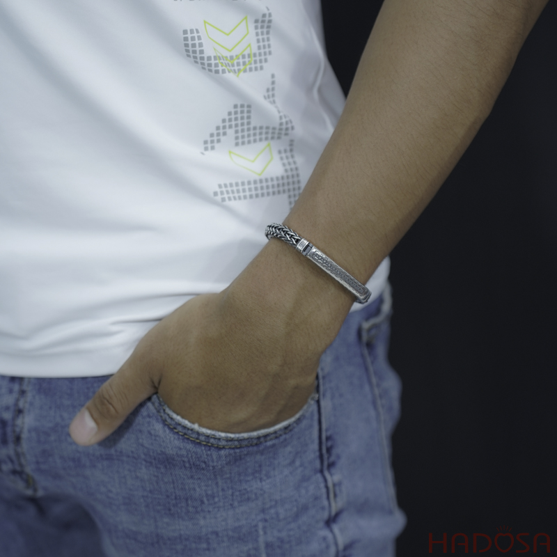 Vòng tay nam bạc thái cao cấp